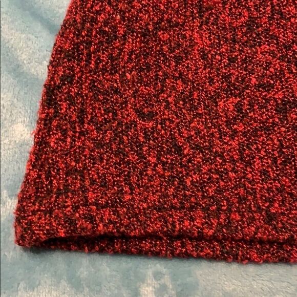 Another Reason Red & black mock turtleneck sweater size large - Picture 6 of 6